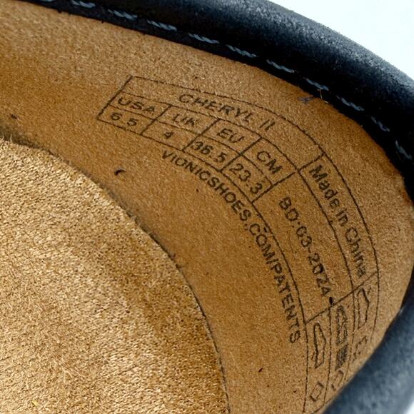 Vionic Womens Cheryl ll Loafers US 6.5 M EU 36.5 Black Leather NWOB - Picture 12 of 12